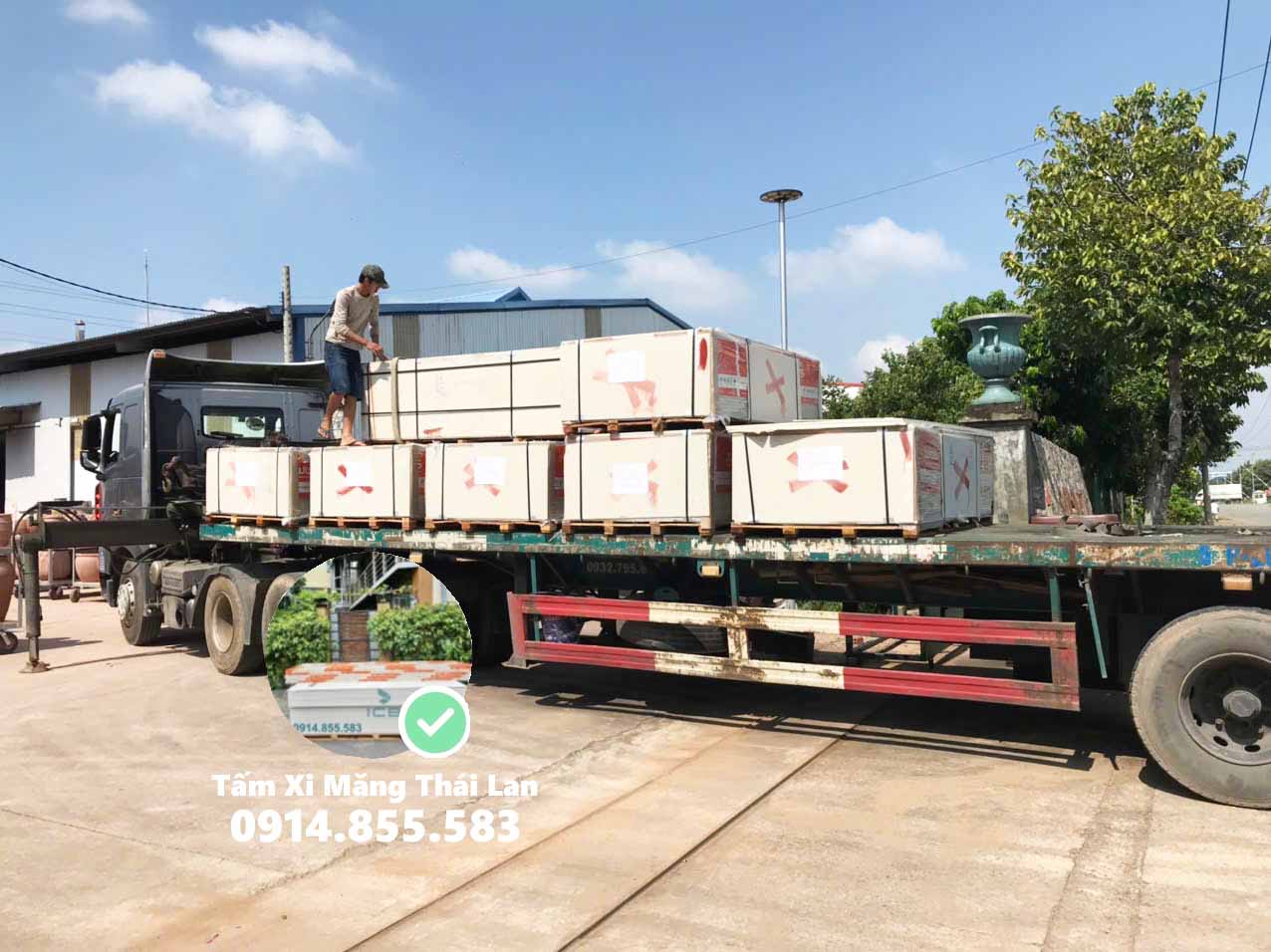 giao hàng tấm cemboard 14mm